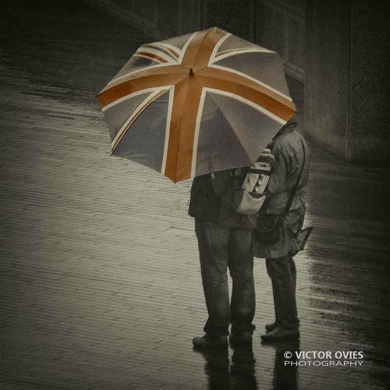 London - The city in the rain