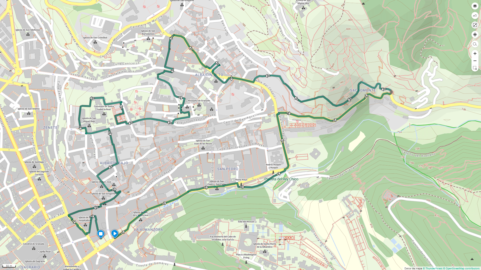 ruta albaicin y sacromonte